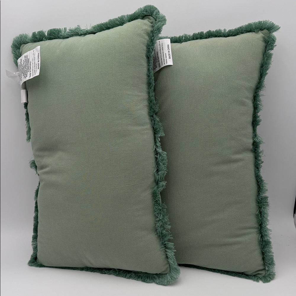 Green Decorative Throw Pillows - Picture 3 of 3